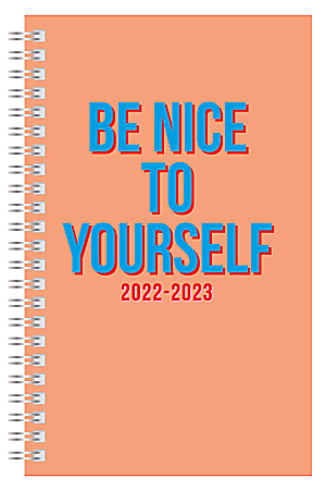 Office Depot® Brand Fashion Weekly/Monthly Academic Planner, 5" x 8", Prioritize Yourself, July 2022 to June 2023, ODD-0609