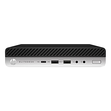 HP EliteDesk 705 G4 Mini Desktop PC, AMD Ryzen 5, 8GB Memory, 256GB Solid State Drive, Windows® 10 Pro