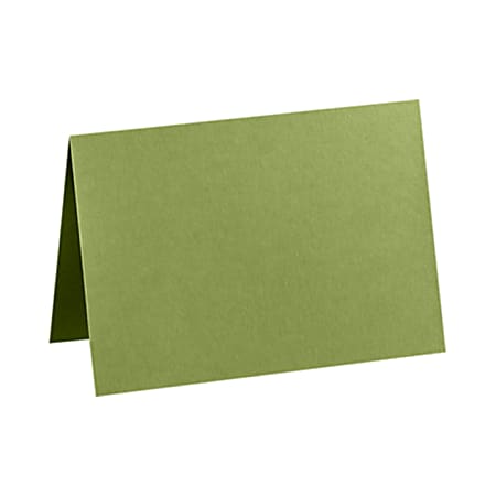 LUX Folded Cards, A9, 5 1/2" x 8 1/2", Avocado Green, Pack Of 1,000