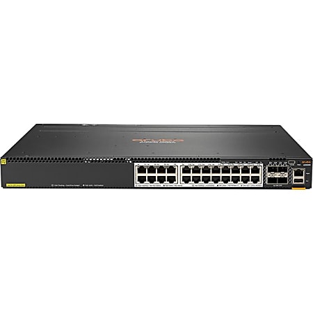 Aruba 6300M Ethernet Switch - 24 Ports - Manageable - 3 Layer Supported - Modular - 4 SFP Slots - Twisted Pair, Optical Fiber - 1U High - Rack-mountable - Lifetime Limited Warranty