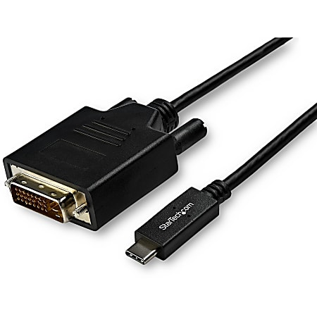 StarTech.com 3m / 10ft USB-C to DVI Cable - USB 3.1 Type C to DVI - 1920 x 1200 - Black