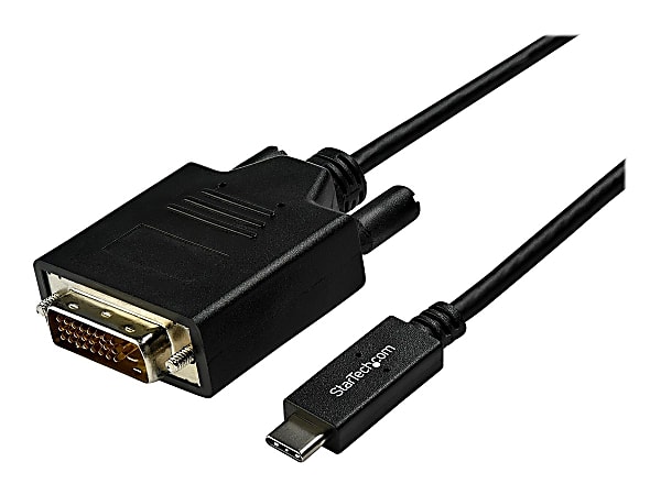 StarTech.com 3m / 10ft USB-C to DVI Cable - USB 3.1 Type C to DVI - 1920 x 1200 - Black