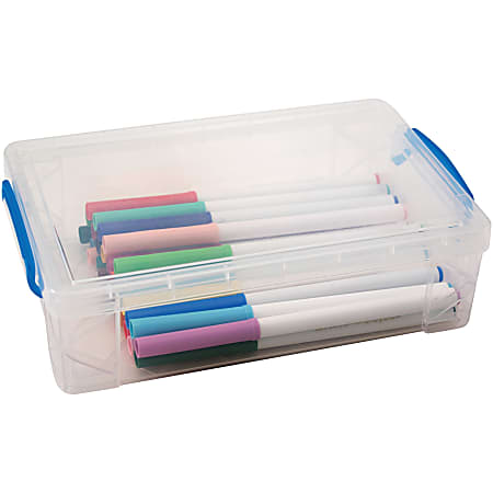 Advantus Stretch Art Storage Box Clear - Office Depot