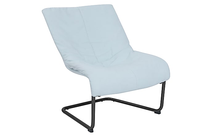 Serta® Style Alex Lounge Chair, Powder Blue/Black