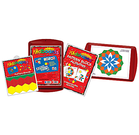 Barker Creek® Magnets, Learning Magnets®, Pattern Block Activity Kit, Grades Pre-K+, Pack Of 110