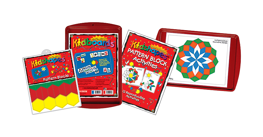 Barker Creek® Magnets, Learning Magnets®, Pattern Block Activity Kit, Grades Pre-K+, Pack Of 110