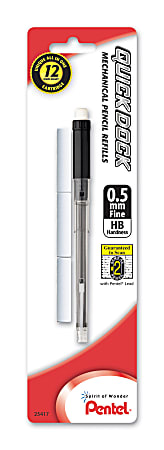 Pentel® QuickDock Mechanical Pencil Refill, 0.5 mm