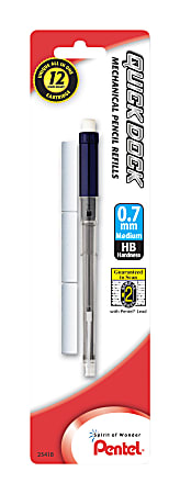 Pentel® QuickDock Mechanical Pencil Refill, 0.7 mm