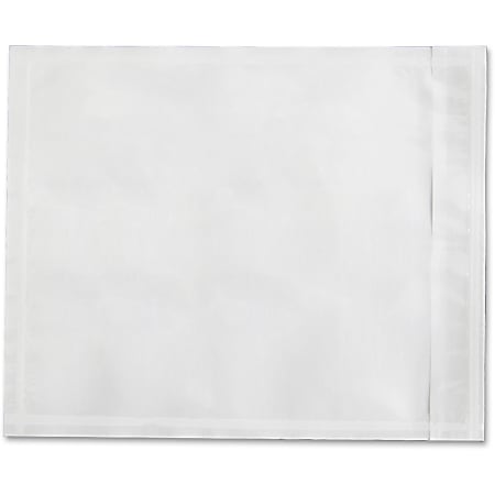 Sparco Plain Back 7" Envelopes - Packing List - 7" Width x 5 1/2" Length - 70 g/m² - Self-adhesive Seal - Paper, Low Density Polyethylene (LDPE) - 1000 / Box - White