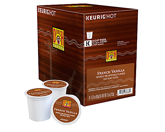 Diedrich Coffee Single-Serve Coffee K-Cup®, Light Roast, French Vanilla, Carton Of 24