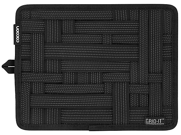 Grid-It® Organizer, 9.4"H x 7.5"W x 0.4"D, Black