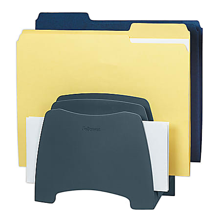 Fellowes® Partitions Additions™ 100% Recycled Step File, Dark Graphite