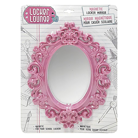 Pink & Purple Marble Pocket Locker Locker Mirror, Locker Decoration