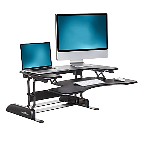 VariDesk ProPlus Manual Standing Desk Riser, 36"W x 41-3/4 "D, Black