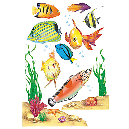 Eureka Fish Window Clings, Multicolor, Pack Of 15