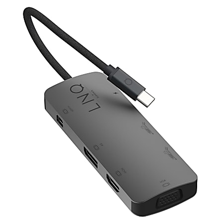 LINQ byELEMENTS 7-In-1 USB-C 4K HDMI™ Triple-Display MST