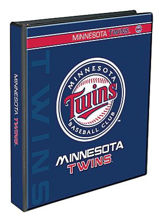 Markings by C.R. Gibson® 3-Ring Binder, 1" Round Rings, Minnesota Twins