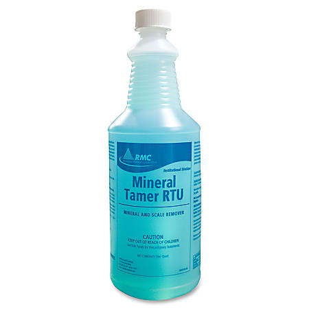 RMC RTU Mineral Tamer - Ready-To-Use Liquid - 32 fl oz (1 quart) - Floral Scent - 12 / Carton - Blue, Green