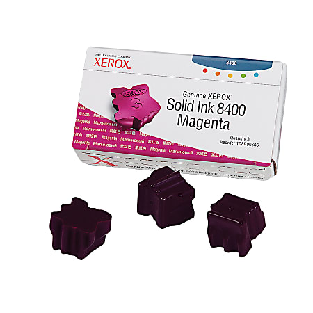 Xerox® 8400 Magenta Solid Ink, Pack Of 3, 108R00606