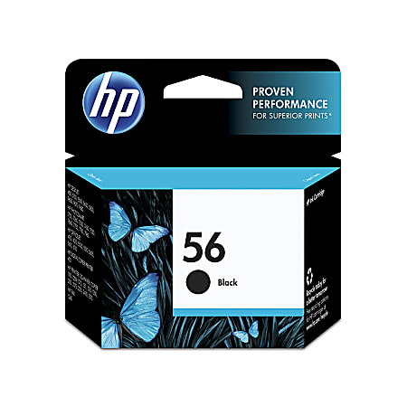 HP 56 Black Ink Cartridge, C6656AN