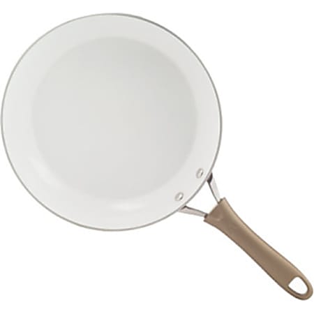 WearEver Pure Living Cookware - 12" Diameter Frying Pan - Ceramic, Aluminum Base, Silicone Handle - Dishwasher Safe
