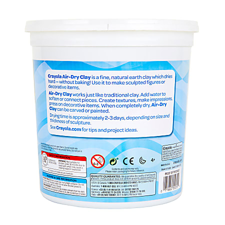 Crayola Air Dry Clay 5 Lb White Pack of 2 Tubs Office Depot