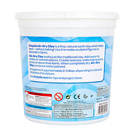 Air-Dry Clay, White, 5 Lbs 