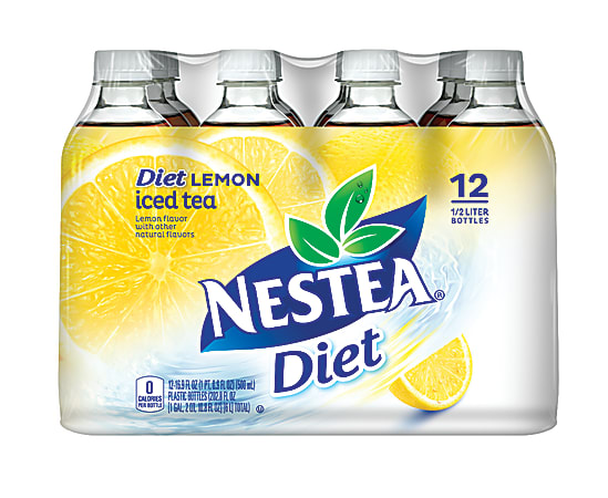 Nestea® Diet Iced Tea, Lemon, 16.9 Oz, Carton Of 12