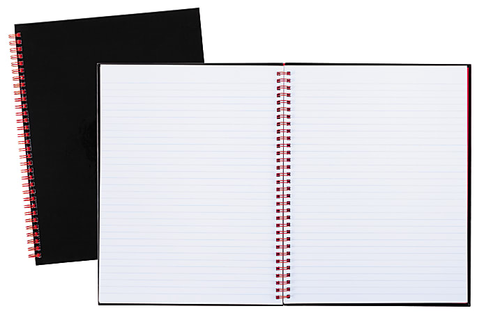 Black n' Red® Business Notebook, 8 1/2" x 11", 1 Subject, Legal Ruled, 70 Sheets, Black/Red