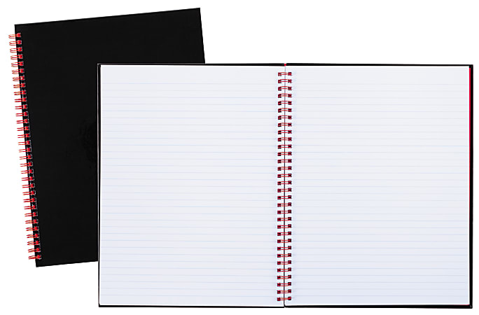Black n Red Business Notebook 8 12 x 11 1 Subject Legal