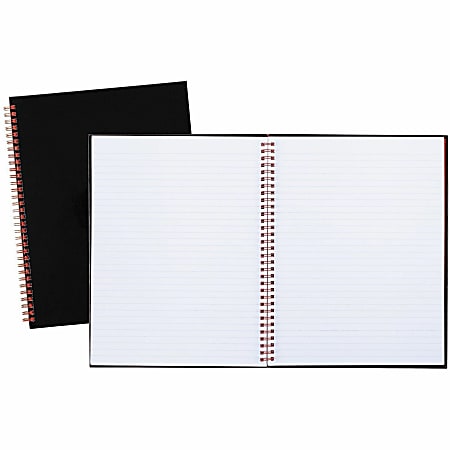 Black n' Red® Business Notebook, 8 1/2" x 11", 1 Subject, Legal Ruled, 70 Sheets, Black/Red
