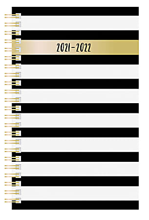Office Depot® Brand Fashion Weekly/Monthly Academic Planner, 5" x 8", Alphabet, July 2021 To June 2022, NW558PPA