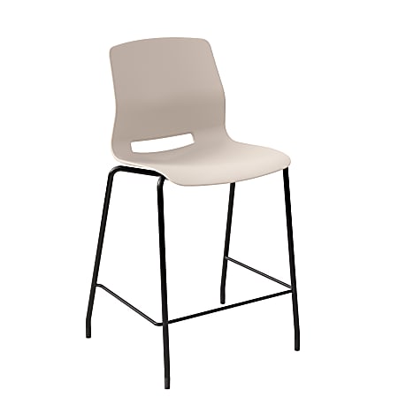 KFI Studios Imme Stacking Counter-Height Bar Stool, Moonbeam/Black