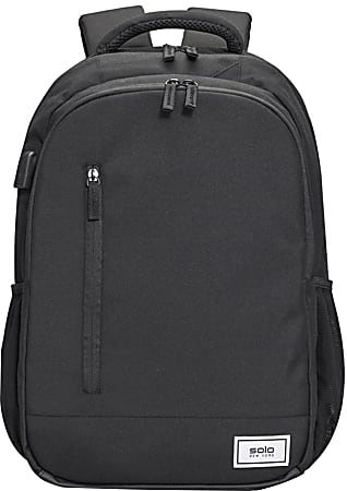 Solo New York ReDefine Laptop Backpack With 15.6" Laptop Pocket, 51% Recycled, Black