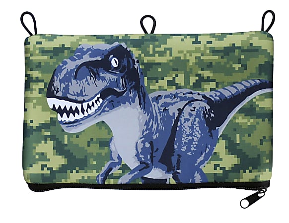 Office Depot® Brand Neoprene Pencil Pouch, 5-1/2" x 9-1/2", Dino