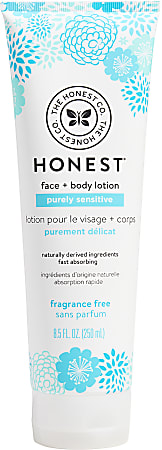 The Honest Company Face & Body Lotion, 8.5 Oz, Fragrance Free