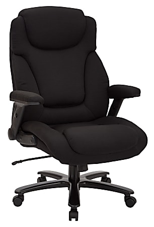 Office Star™ Pro-Line II Fabric High-Back Big And Tall Chair With Arms, Black
