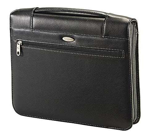 Zip-Around Padfolio, Vinyl, 14 1/2 x 2 1/2 x 11 1/2, Black Zip-Around Padfolio, Vinyl, 14 1/2 x 2 1/2 x 11 1/2, Black