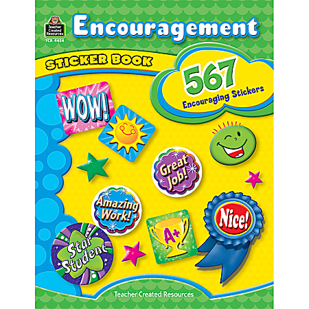 Teacher Created Resources Sticker Book, Encouragement, Book Of 567 Stickers