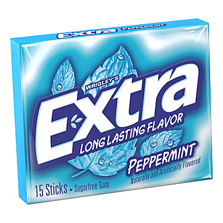 Extra&reg; Sugar-Free Peppermint Gum, 0.095 Oz