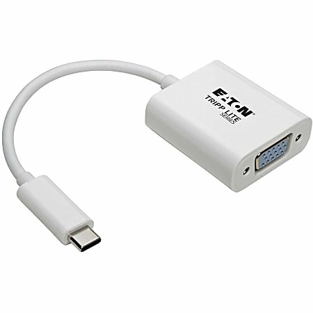 Tripp Lite USB C to VGA Video Adapter Converter1080p, M/F, USB Type C to VGA, USB-C to VGA, USB Type-C to VGA 6in - USB/VGA  - U44406NVGAAM