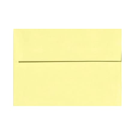 LUX Invitation Envelopes, A7, Peel & Stick Closure, Lemonade Yellow, Pack Of 250