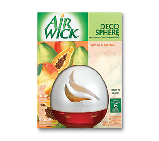 Air Wick® Decosphere® Air Freshener, 2.5 Oz., Papaya & Mango