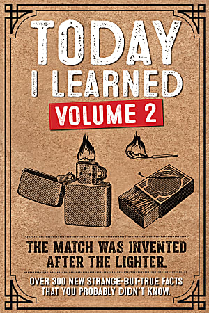 Willow Creek Press Softcover Gift Book, Today I Learned Over 300 Strange But True Facts Vol 2