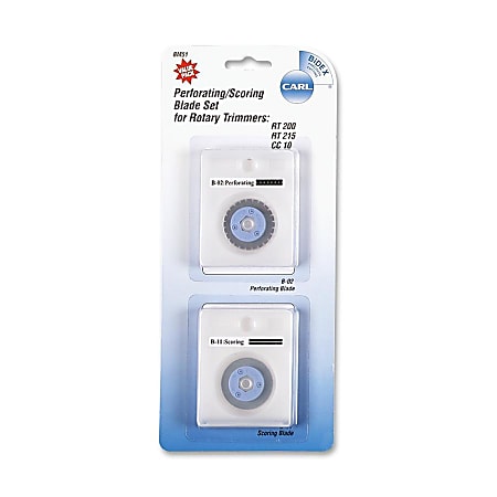 Carl® B-M51 Perforating/Scoring Rotary Trimmer Blade Set