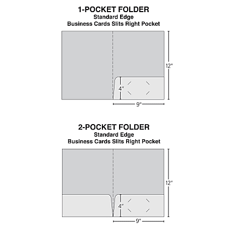 Custom Full Color Standard Size Presentation Folders 9 x 12 Box Of