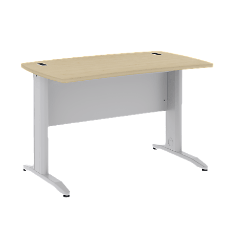 BBF Sector 48" x 30" Curved Desk, 30"H x 47 1/2"W x 29 1/2"D, Natural Maple, Standard Delivery Service