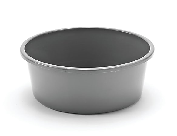 Medline Round Plastic Washbasins, 5 Qt, Graphite, Pack Of 50