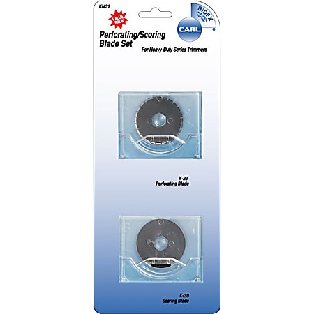 Carl® K-31 Perforating/Scoring Heavy-Duty Rotary Trimmer Blade Set