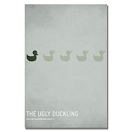 Trademark Global Ugly Duckling Gallery-Wrapped Canvas Print By Christian Jackson, 16"H x 24"W